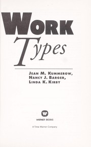 Cover of: Work types by Jean M. Kummerow