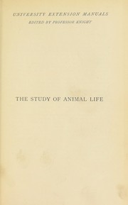 Cover of: The study of animal life