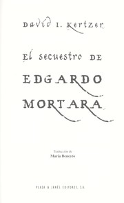 Cover of: El secuestro de Edgardo Mortara by David Kertzer, David I. Kertzer