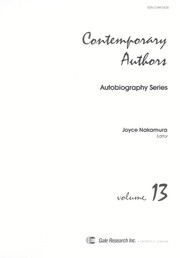 Cover of: Contemporary Authors by Joyce Nakamura
