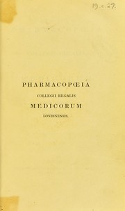 Cover of: Pharmacopoeia Collegii Regalis Medicorum Londinensis