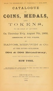 Cover of: Catalogue of coins, medals, and tokens ...