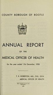 Cover of: [Report 1958]