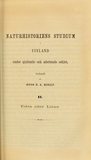 Cover of: Naturhistoriens studium i Finland under sjuttonde och adertonde seklet