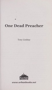 Cover of: One dead preacher by Tony Lindsay