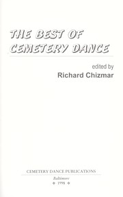 Cover of Best of Cemetery Dance