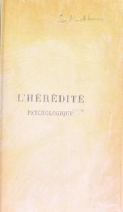 Cover of: L'h©♭r©♭dit©♭ psychologique