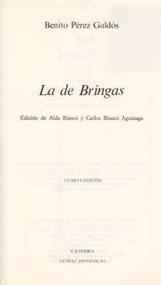 Cover of: La de Bringas by Benito Pérez Galdós