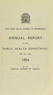 Cover of: [Report 1954]