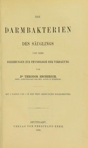 Cover of: Die Darmbakterien des S©Þuglings und ihre Beziehungen zur Physiologie der Verdauung