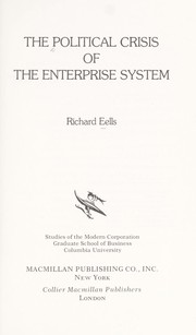 Cover of: The political crisis of the enterprise system