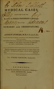 Cover of: Medical cases, selected from the records of the Public Dispensary at Edinburgh : with remarks and observations