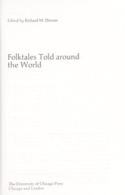 Cover of: Folktales told around the world by edited by Richard M. Dorson.