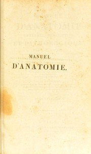Cover of: Manuel d'anatomie g©♭n©♭rale descriptive et pathologique