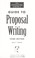 Cover of: The Foundation Center's guide to proposal writing