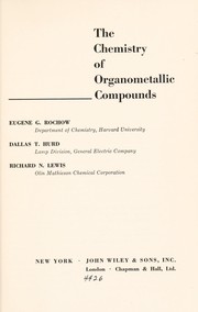 Cover of: The chemistry of organometallic compounds