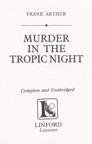 Cover of: Murder in the Tropic Night