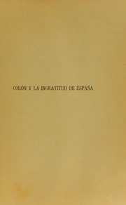 Cover of: Col©đn y la ingratitud de Espa©ła