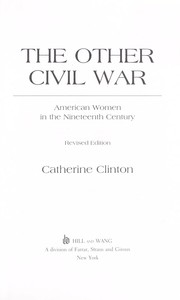 Cover of: The other civil war : American women in the nineteenth century by 