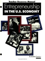 Cover of: Entrepreneurship in the U.S. economy