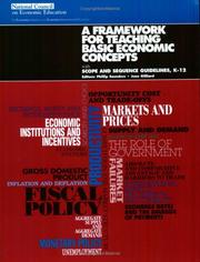 Cover of: A Framework for Teaching Basic Economic Concepts: With Scope and Sequence Guidelines, K-12