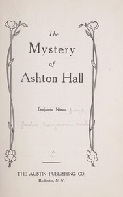 Cover of: The mystery of Ashton hall