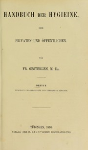 Cover of: Handbuch der hygieine, der privaten und Offentlichen