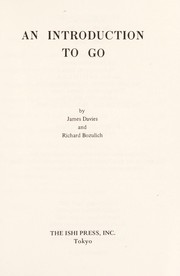 Cover of: An introduction to Go