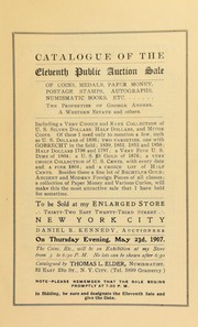 Catalogue of the eleventh public auction sale of coins ... the properties of George Anders ... by Thomas L. Elder