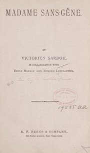 Cover of: Madame Sans-Ge ne by Edmond Lepelletier