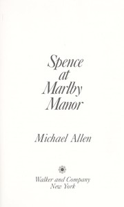 Cover of: Spence at Marlby Manor