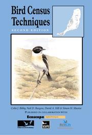 Cover of: Bird Census Techniques, 2nd Edition by Colin J. Bibby, Neil D. Burgess, David A. Hill, Simon Mustoe