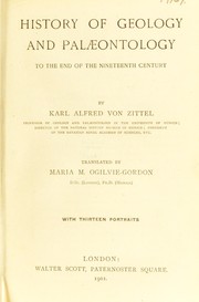 Cover of: History of geology and palæontology to the end of the nineteenth century