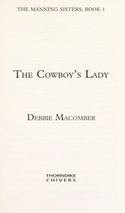 Cover of: The cowboy's lady