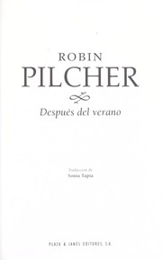 Cover of: Despues Del Verano by Robin Pilcher