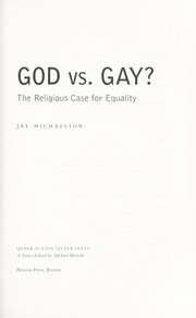 Cover of: God vs. gay? by Jay Michaelson