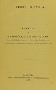 Cover of: Leprosy in India: a report