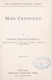 Cover of: Miss Crespigny.