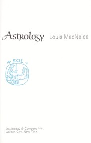 Cover of: Astrology. by Louis MacNeice