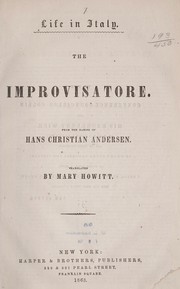 Cover of: The improvisatore by Hans Christian Andersen