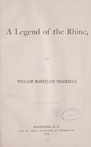 Cover of: A legend of the Rhine