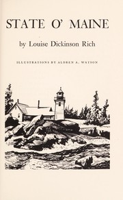 Cover of: State o' Maine.