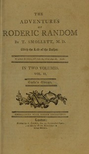 Cover of: The adventures of Roderic [sic] Random