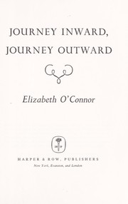 Cover of: Journey inward, journey outward.