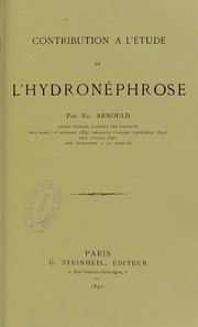 Cover of: Contribution ©  l'©♭tude de l'hydron©♭phrose by E douard Arnould