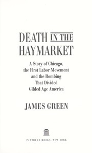 Cover of: Death in the Haymarket by James R. Green
