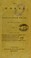 Cover of: The works of John Huxham, M.D. F.R.S.
