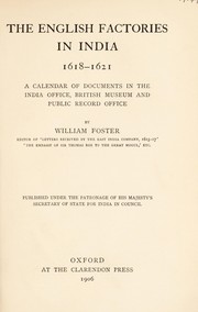 Cover of: The English factories in India 1618-1669 by Foster, William Sir