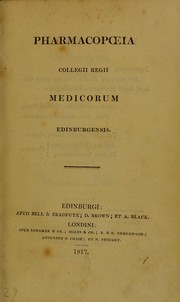 Cover of: Pharmacopoeia collegii regii medicorum Edinburgensis