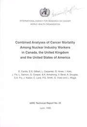 Combined analyses of cancer mortality among nuclear industry workers in Canada, the United Kingdom, and the United States of America